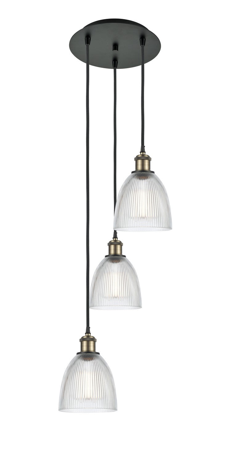 Innovations 113B-3P-BAB-G382 LED Pendant, Black Antique Brass