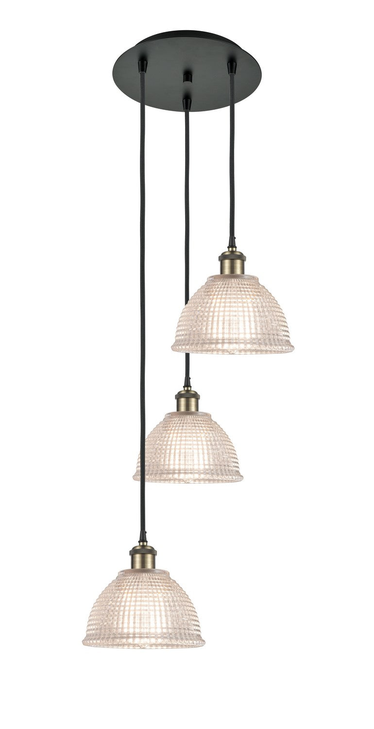 Innovations 113B-3P-BAB-G422 LED Pendant, Black Antique Brass