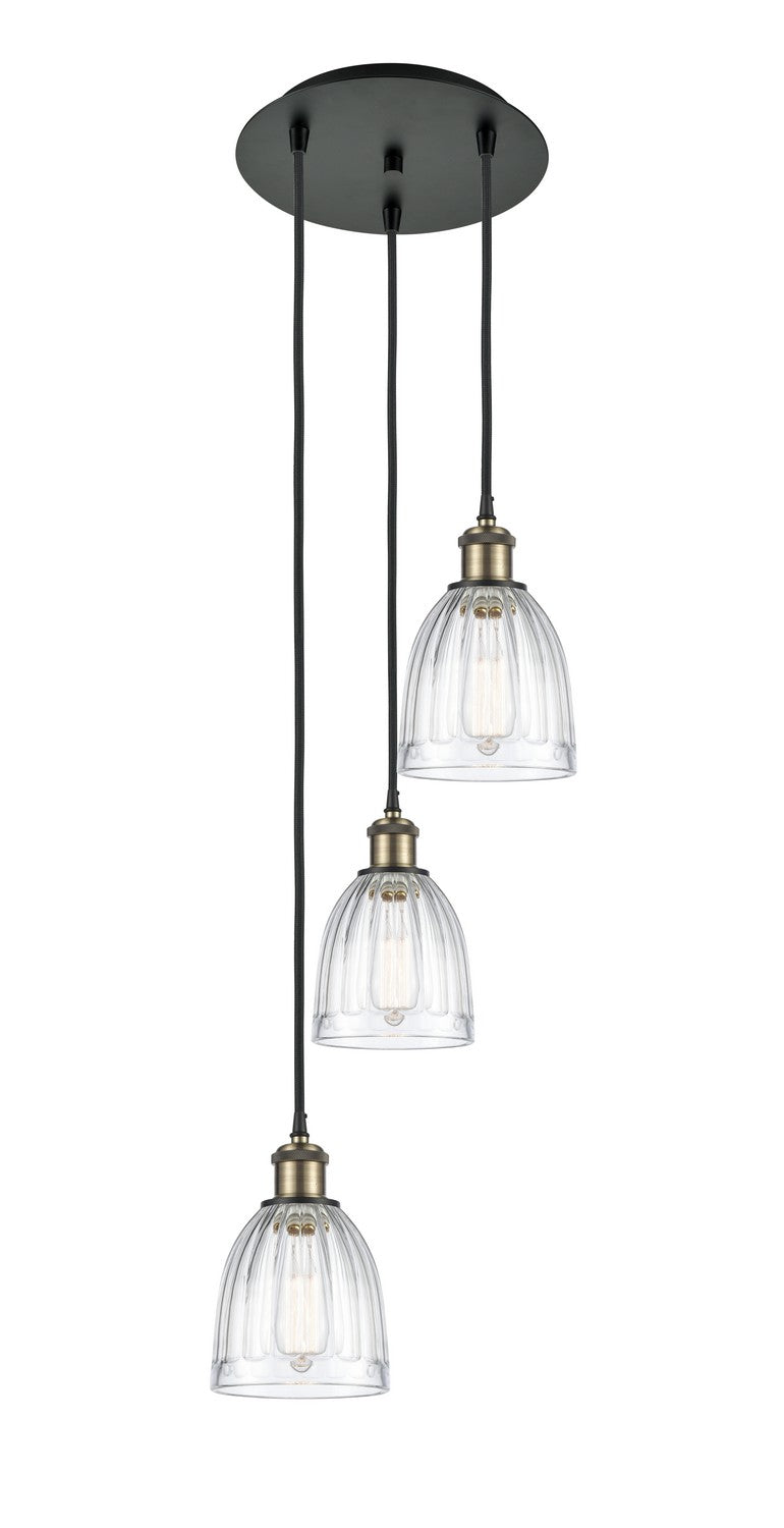 Innovations 113B-3P-BAB-G442 LED Pendant, Black Antique Brass