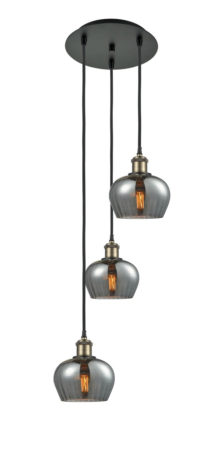 Innovations 113B-3P-BAB-G93 LED Pendant, Black Antique Brass