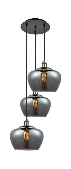 Innovations 113B-3P-BAB-G93-L LED Pendant, Black Antique Brass