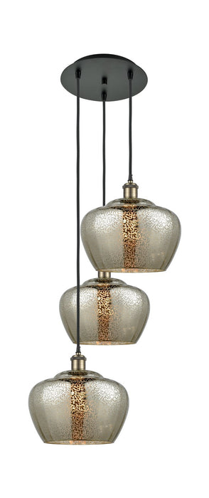 Innovations 113B-3P-BAB-G96-L LED Pendant, Black Antique Brass