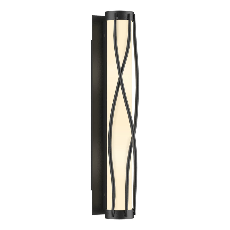 Hubbardton Forge 205401-SKT-10-GG0347 Four Light Wall Sconce, Black