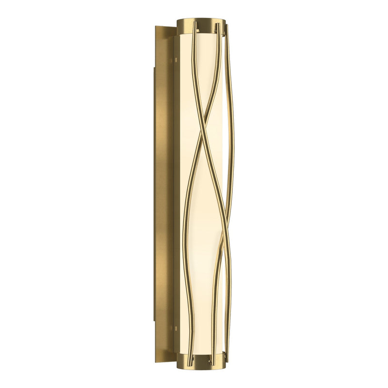 Hubbardton Forge 205401-SKT-86-GG0347 Four Light Wall Sconce, Modern Brass