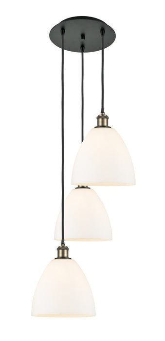 Innovations 113B-3P-BAB-GBD-91 LED Pendant, Black Antique Brass
