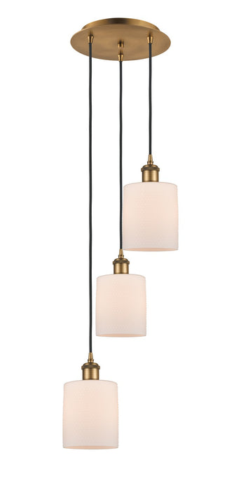 Innovations 113B-3P-BB-G111 LED Pendant, Brushed Brass