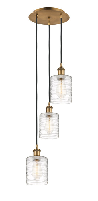 Innovations 113B-3P-BB-G1113 LED Pendant, Brushed Brass