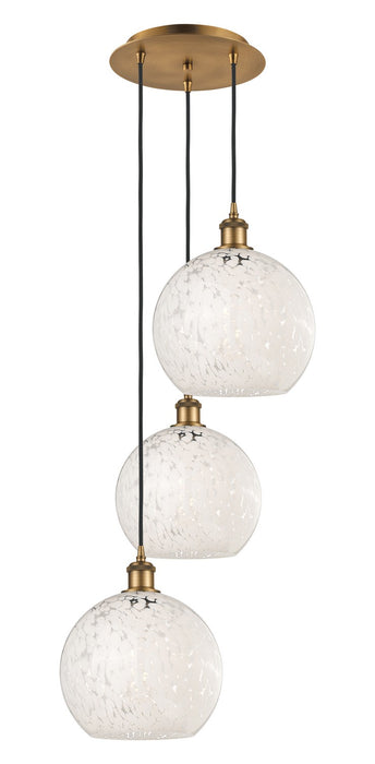Innovations 113B-3P-BB-G1216-10WM LED Pendant, Brushed Brass