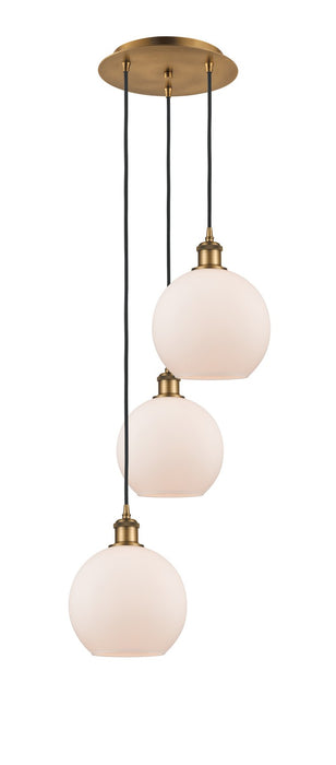 Innovations 113B-3P-BB-G121-8 LED Pendant, Brushed Brass