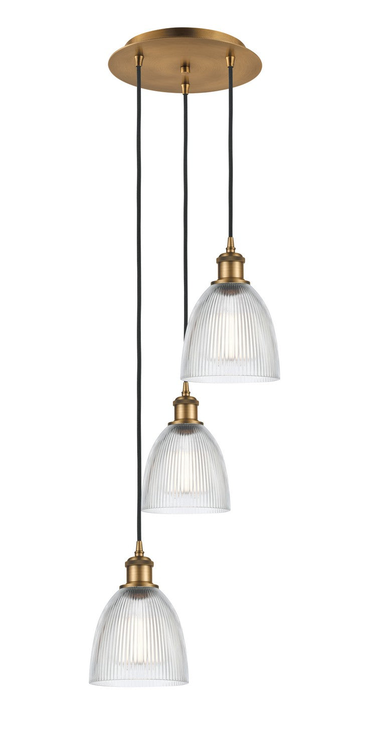Innovations 113B-3P-BB-G382 LED Pendant, Brushed Brass