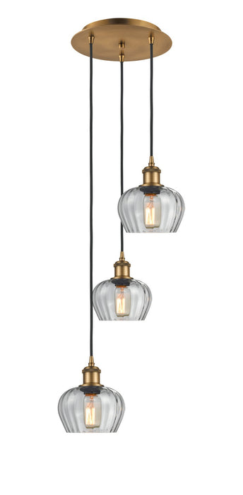 Innovations 113B-3P-BB-G92 LED Pendant, Brushed Brass