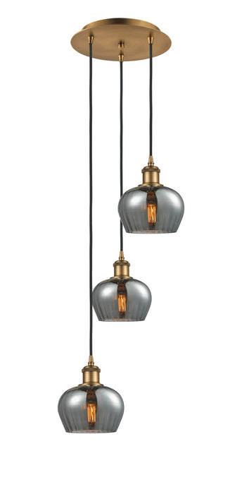 Innovations 113B-3P-BB-G93 LED Pendant, Brushed Brass
