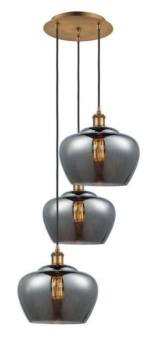 Innovations 113B-3P-BB-G93-L LED Pendant, Brushed Brass
