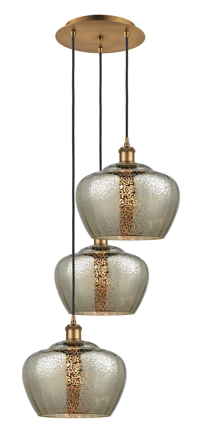 Innovations 113B-3P-BB-G96-L LED Pendant, Brushed Brass