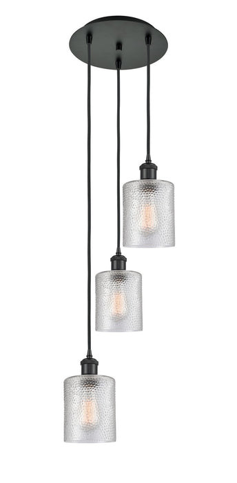 Innovations 113B-3P-BK-G112 LED Pendant, Matte Black