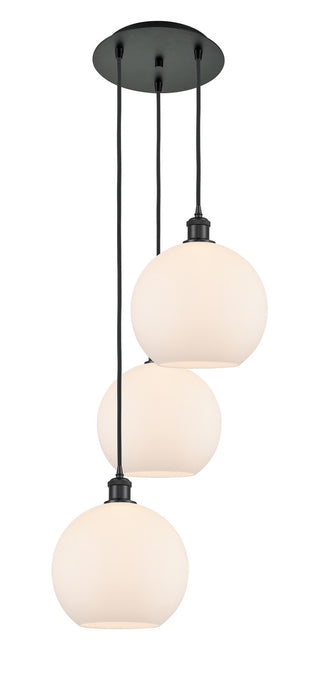 Innovations 113B-3P-BK-G121-10 LED Pendant, Matte Black