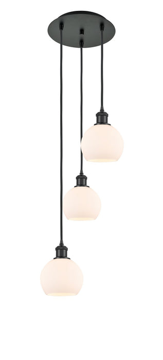 Innovations 113B-3P-BK-G121-6 LED Pendant, Matte Black