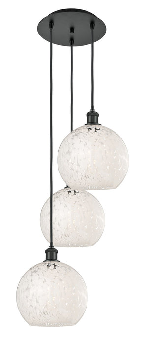 Innovations 113B-3P-BK-G1216-10WM LED Pendant, Matte Black
