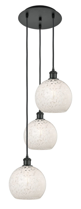 Innovations 113B-3P-BK-G1216-8WM LED Pendant, Matte Black