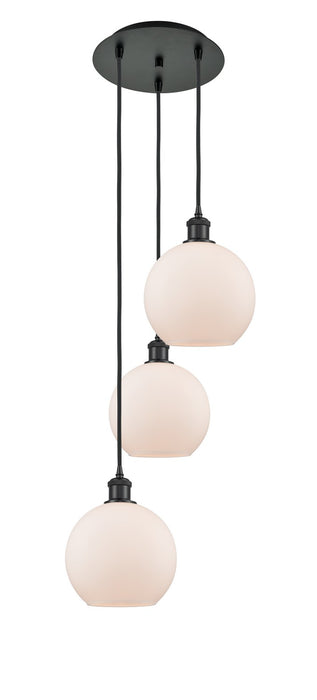 Innovations 113B-3P-BK-G121-8 LED Pendant, Matte Black