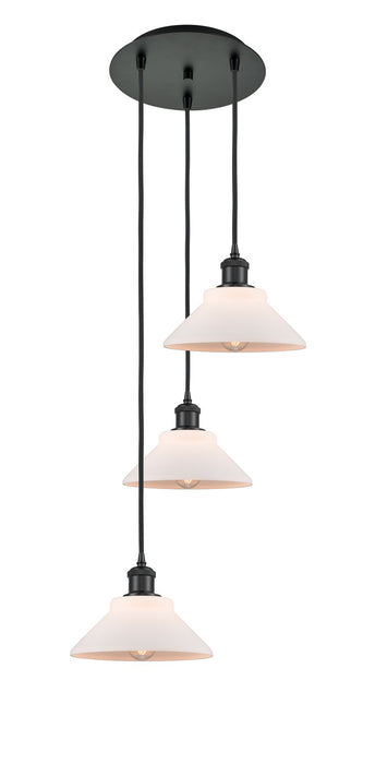 Innovations 113B-3P-BK-G131 LED Pendant, Matte Black