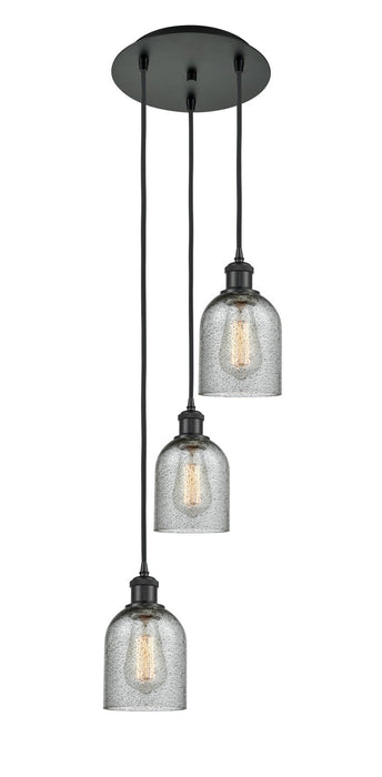 Innovations 113B-3P-BK-G257 LED Pendant, Matte Black