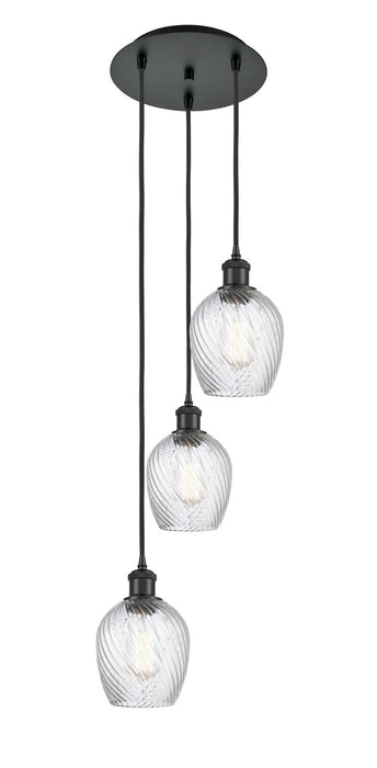 Innovations 113B-3P-BK-G292 LED Pendant, Matte Black