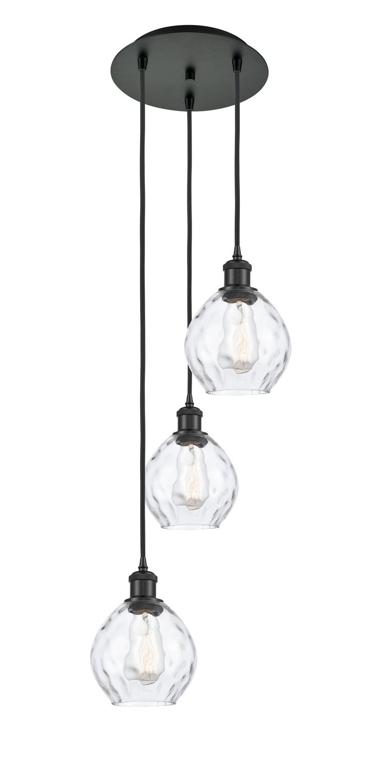 Innovations 113B-3P-BK-G362 LED Pendant, Matte Black