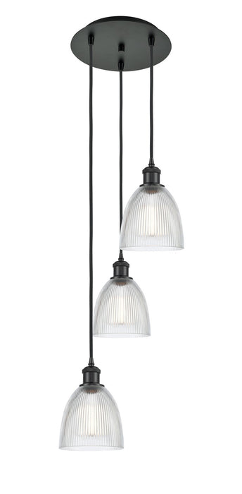 Innovations 113B-3P-BK-G382 LED Pendant, Matte Black