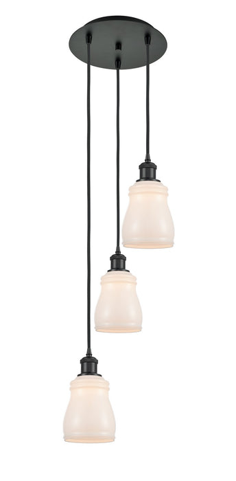 Innovations 113B-3P-BK-G391 LED Pendant, Matte Black