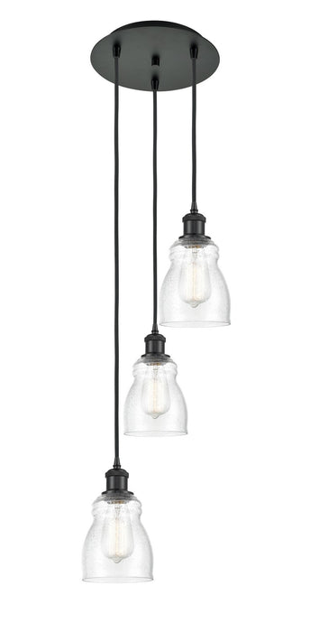 Innovations 113B-3P-BK-G394 LED Pendant, Matte Black