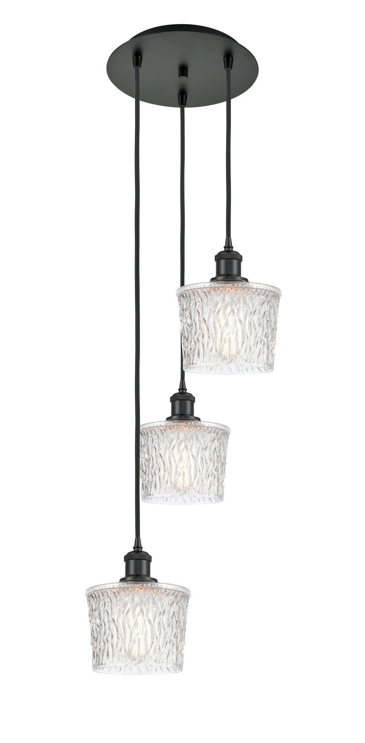 Innovations 113B-3P-BK-G402 LED Pendant, Matte Black