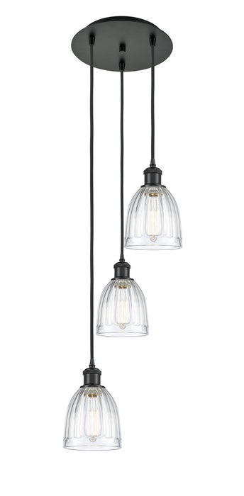 Innovations 113B-3P-BK-G442 LED Pendant, Matte Black