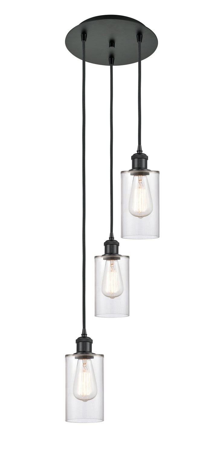 Innovations 113B-3P-BK-G802 LED Pendant, Matte Black