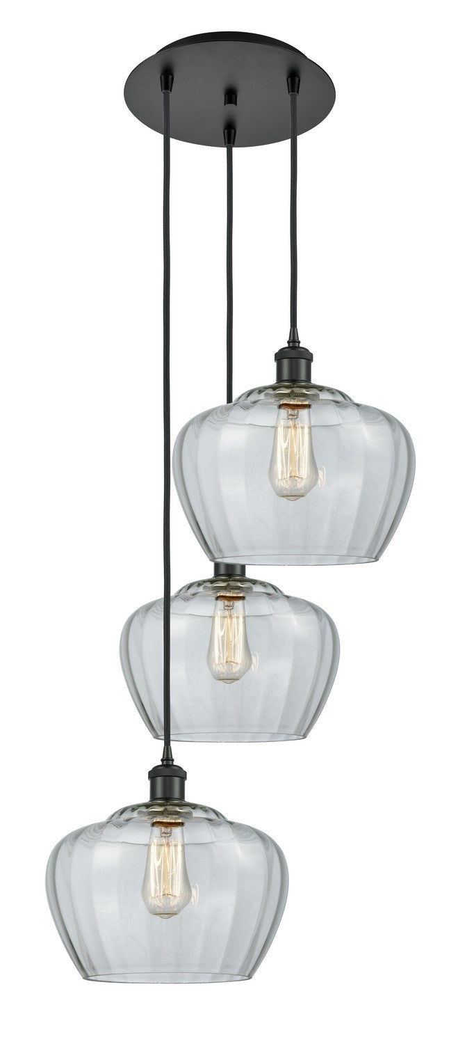 Innovations 113B-3P-BK-G92-L LED Pendant, Matte Black