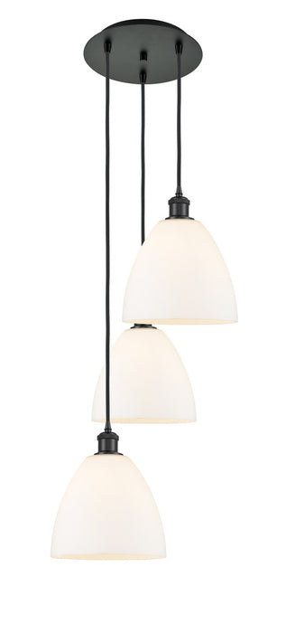 Innovations 113B-3P-BK-GBD-91 LED Pendant, Matte Black