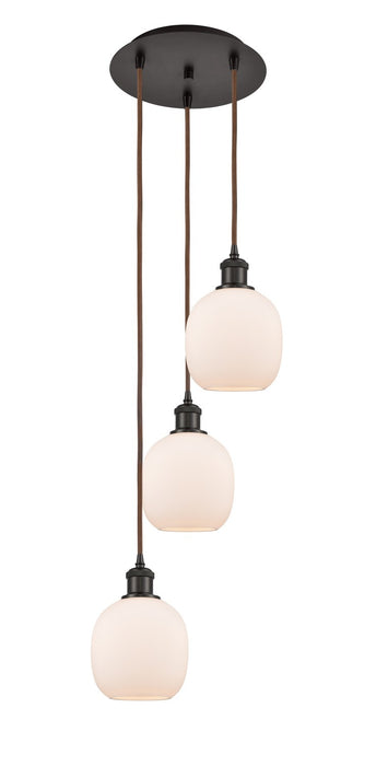 Innovations 113B-3P-OB-G101 LED Pendant, Oil Rubbed Bronze
