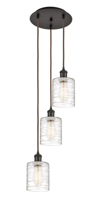 Innovations 113B-3P-OB-G1113 LED Pendant, Oil Rubbed Bronze