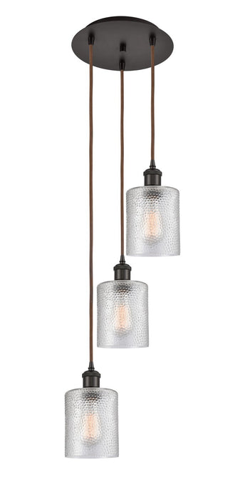 Innovations 113B-3P-OB-G112 LED Pendant, Oil Rubbed Bronze