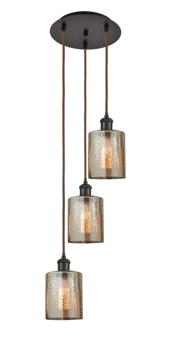 Innovations 113B-3P-OB-G116 LED Pendant, Oil Rubbed Bronze