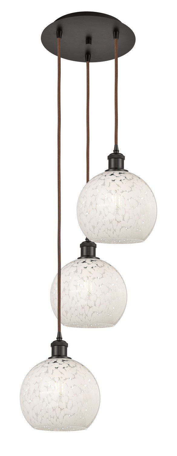 Innovations 113B-3P-OB-G1216-8WM LED Pendant, Oil Rubbed Bronze