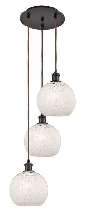 Innovations 113B-3P-OB-G1216-8WM LED Pendant, Oil Rubbed Bronze