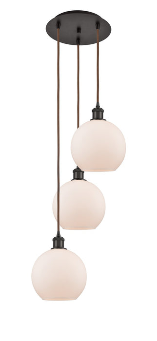 Innovations 113B-3P-OB-G121-8 LED Pendant, Oil Rubbed Bronze