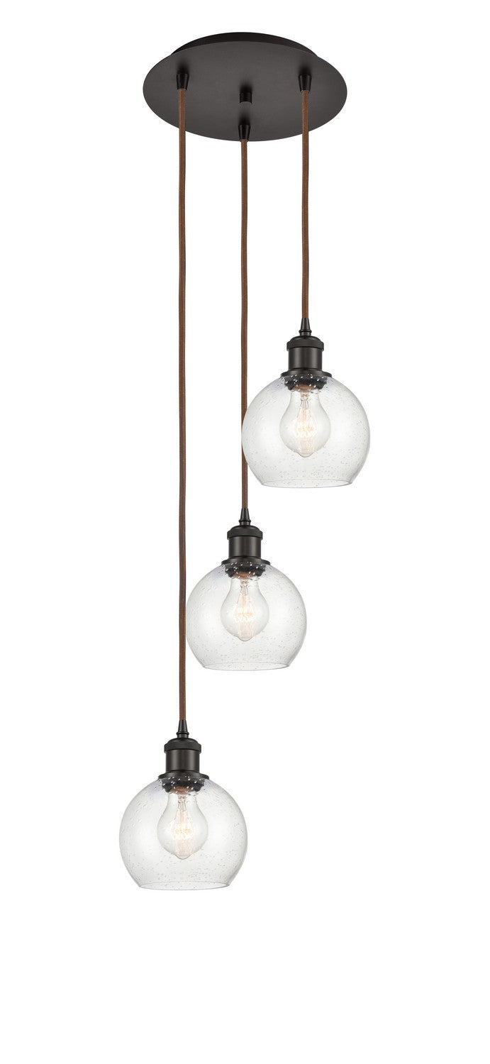 Innovations 113B-3P-OB-G124-6 LED Pendant, Oil Rubbed Bronze