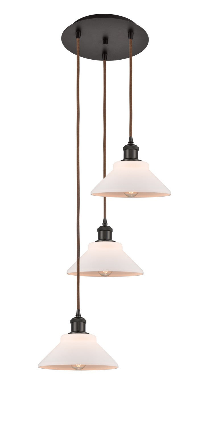 Innovations 113B-3P-OB-G131 LED Pendant, Oil Rubbed Bronze