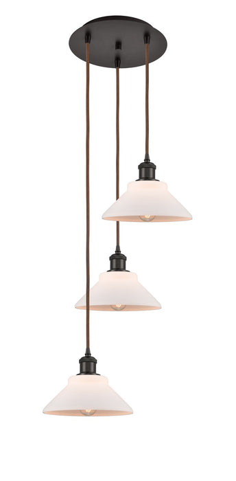 Innovations 113B-3P-OB-G131 LED Pendant, Oil Rubbed Bronze