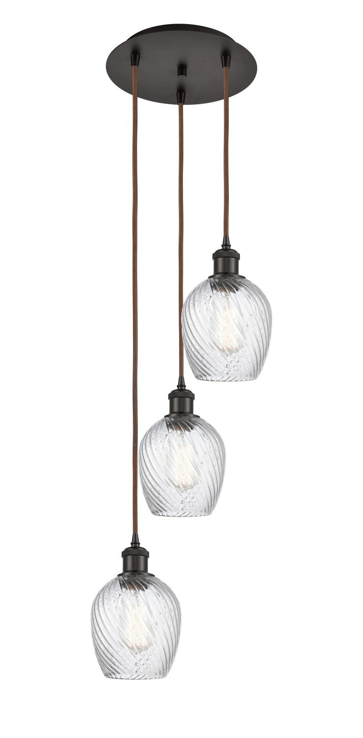 Innovations 113B-3P-OB-G292 LED Pendant, Oil Rubbed Bronze