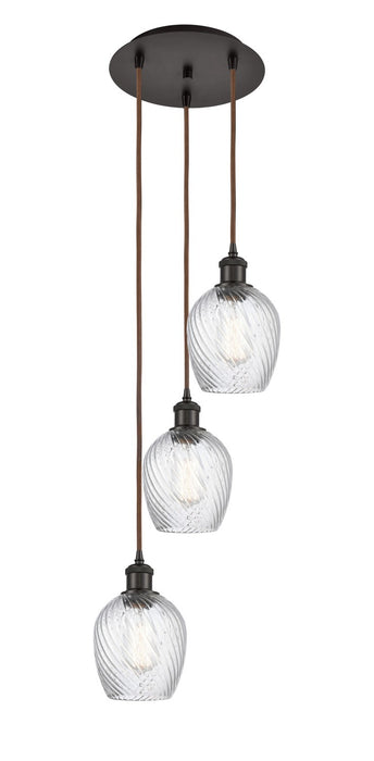 Innovations 113B-3P-OB-G292 LED Pendant, Oil Rubbed Bronze