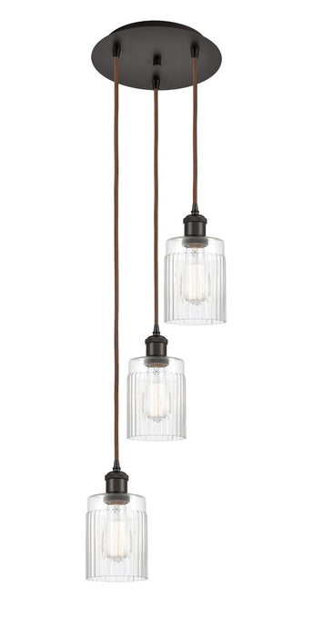 Innovations 113B-3P-OB-G342 LED Pendant, Oil Rubbed Bronze