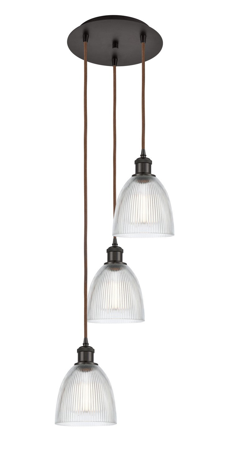 Innovations 113B-3P-OB-G382 LED Pendant, Oil Rubbed Bronze